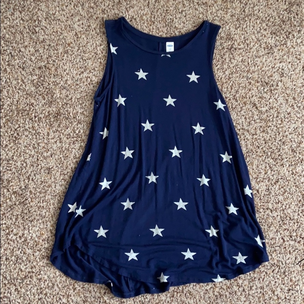 Patriotic star tank top